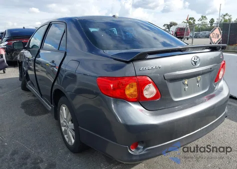 2009 Toyota Corolla S z USA, uszkodzony, nr VIN 2T1BU40E69C186047